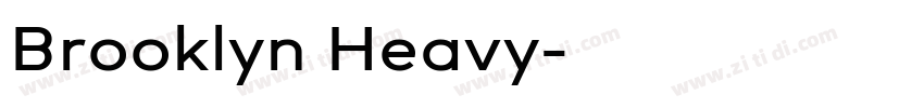 Brooklyn Heavy字体转换